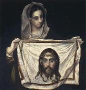 El Greco St Veronica  Holding the Veil painting